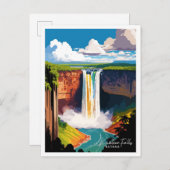 カイテウル秋ガイヤナトラベルヴィンテージイラストレーション ポストカード (正面/裏面)