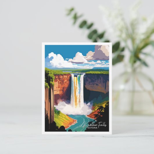 カイテウル秋ガイヤナトラベルヴィンテージイラストレーション ポストカード (スタンド正面)