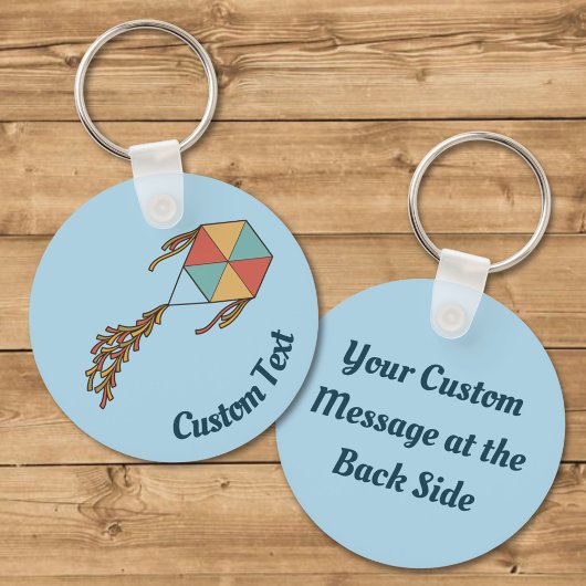 カイトアイコンライトブルーキーチェーン キーホルダー