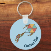 カイトアイコンライトブルーキーチェーン キーホルダー (正面)