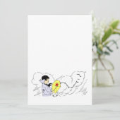 カイトアンドウィンディクラウド招待状テンプレート 招待状 (スタンド正面)