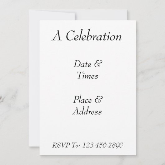 カイトアンドウィンディクラウド招待状テンプレート 招待状 (裏面)