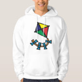 カイトカラフルフード付きスウェットシャツ パーカ (正面)