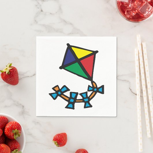 カイトカラフル スタンダードカクテルナプキン