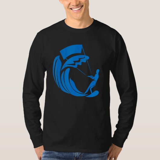 カイトサーファー 波 ウインドサーフィン サーフィン 格言 Tシャツ (正面)