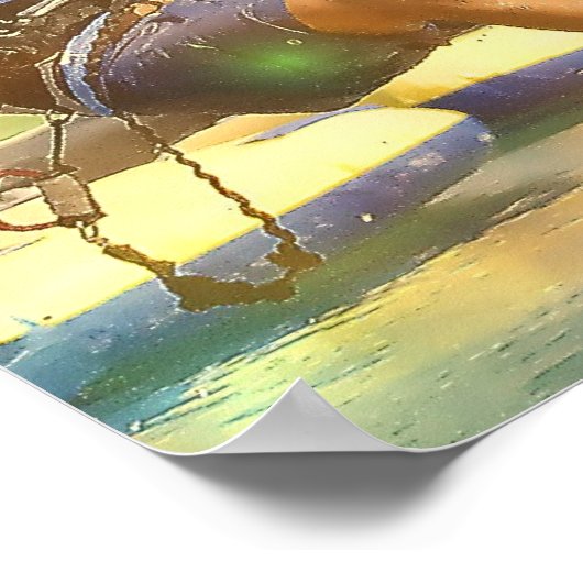 カイトサーフィンのポスター ポスター (角)