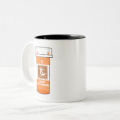 カイトサーフィンは私の薬 ツートーンマグカップ (正面左)