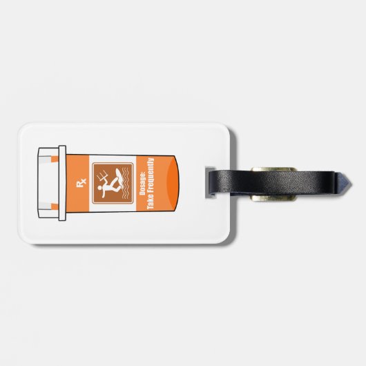 カイトサーフィンは私の薬 ラゲッジタグ (裏面横)