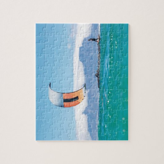 カイトサーフィンカイトサーフィンシーウォータースポーツサマー ジグソーパズル (縦)