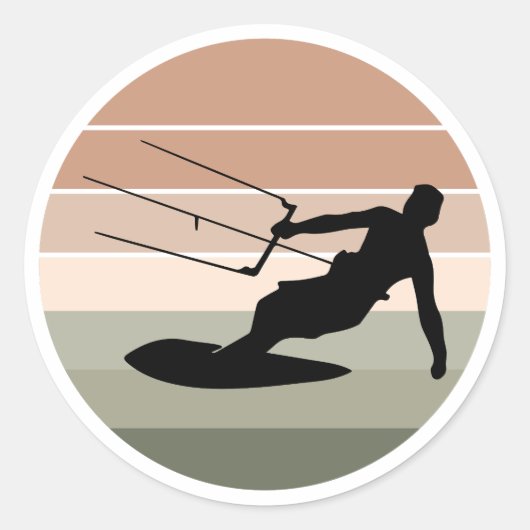 カイトサーフィンカイトサーフカイトボーディングウォータースポーツ ラウンドシール (正面)