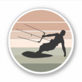 カイトサーフィンカイトライディングウィンドスポーツ シール (正面)