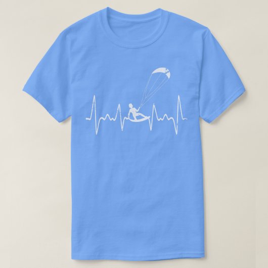カイトサーフィンハートビートカイトボード Tシャツ (デザイン正面)
