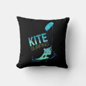 カイトサーフィンヴィンテージカイトボーダーカイトサーフィン クッション (正面)