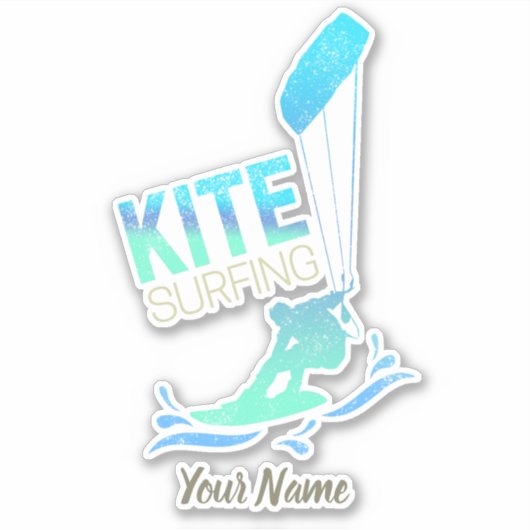カイトサーフィンヴィンテージカイトボーダーカイトサーフィン シール (正面)
