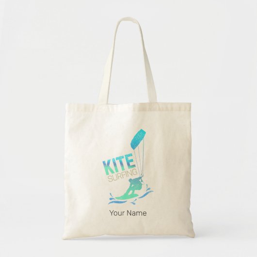 カイトサーフィンヴィンテージカイトボーダーカイトサーフィン トートバッグ (正面)