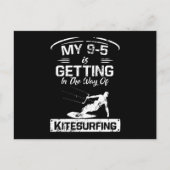 カイトサーフィン9-5週間の専門職業のKitingサーフィン ポストカード (正面)