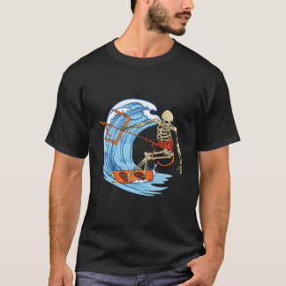 カイトサーフィン カイトボード カイトサーフィン スケルトン Tシャツ