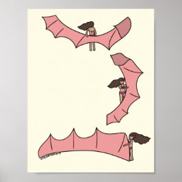 カイトサーフィン/カイトボード – カイトポス付きカイトガール ポスター