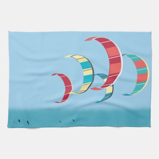 カイトサーフィン キッチンタオル (横)