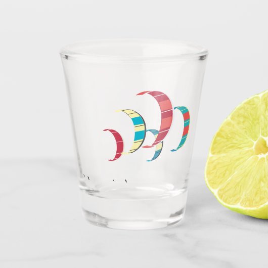 カイトサーフィン ショットグラス (正面)