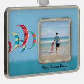 カイトサーフィン シルバープレートフレームオーナメント (右)