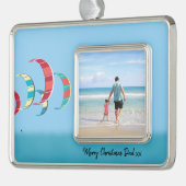 カイトサーフィン シルバープレートフレームオーナメント (左)