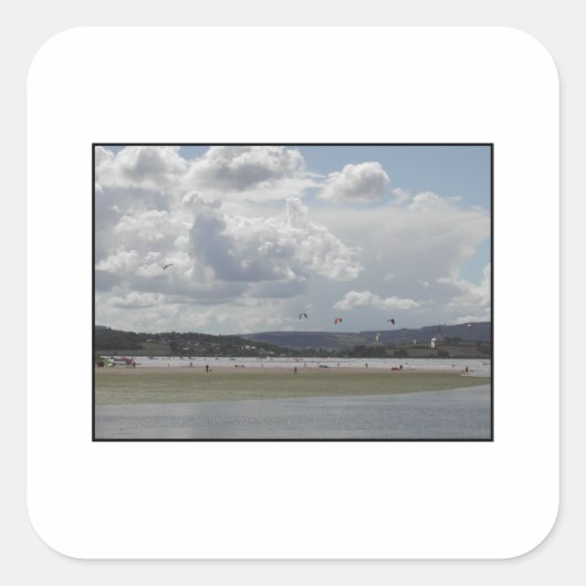 カイトサーフィン。 スクエアシール (正面)