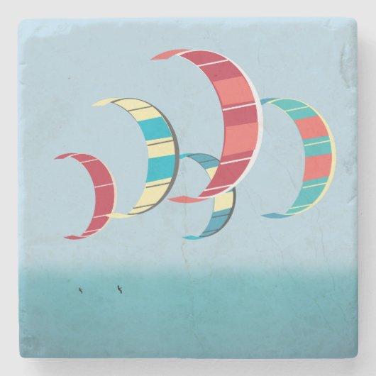 カイトサーフィン ストーンコースター (正面)