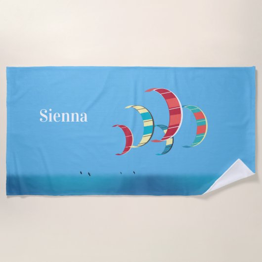 カイトサーフィン ビーチタオル (正面)
