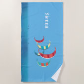 カイトサーフィン ビーチタオル (正面)