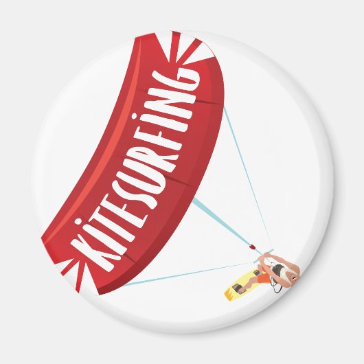 カイトサーフィン マグネット (正面)