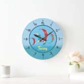 カイトサーフィン ラージ壁時計 (ホーム)