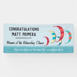 カイトサーフィン 横断幕