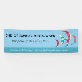 カイトサーフィン 横断幕