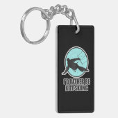 カイトスキ男性へー&ウィメンカイトの方が好き キーホルダー (正面左)