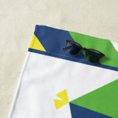 カイトストライプビーチパーソナライズされたタオル ビーチタオル (インサイチュ)