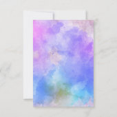 カイトパンダベアウォーターカラーベビーシャワー招待状 カード (裏面)