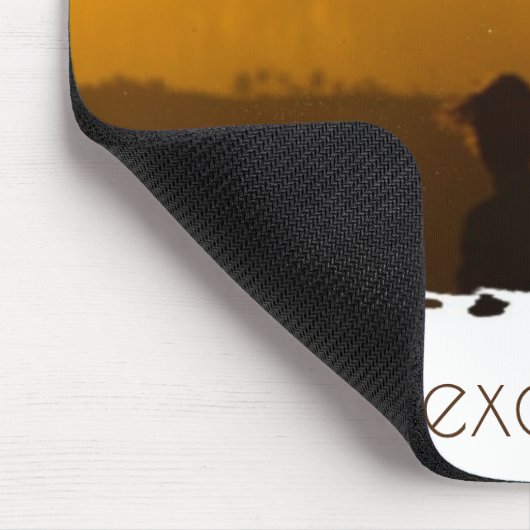 カイトパーソナライズされたサーフィンアットサンセットトロピカル マウスパッド (コーナー)