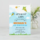 カイトフィールドの日の誕生日パーティーの招待 招待状 (スタンド正面)