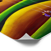 カイトフライヤーフォークお洒落アートキャンバスプリント ポスター (角)