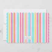 カイトベビーシャワー招待状ブルーボーイ 招待状 (裏面)