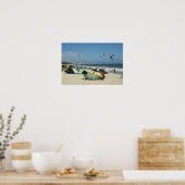 カイトボーディングオンブセリアスビーチメキシコ ポスター (キッチン)