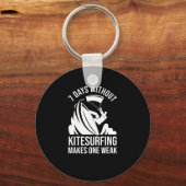 カイトボーディングカイトサーフィンウォータースポーツ キーホルダー (正面)