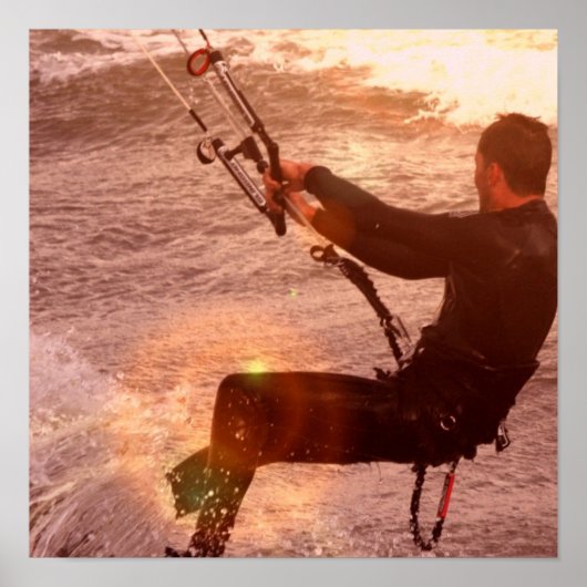 カイトボードポスタープリント ポスター (正面)