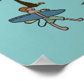 カイトボード/カイトサーフィン – カイトサーフィンしよう ポスター (角)