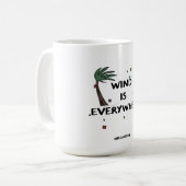 カイトボード/カイトサーフィン – 風はどこにでもある コーヒーマグカップ (正面左)