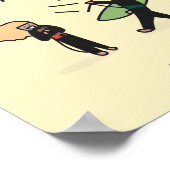 カイトボード/カイトサーフ食べィング- and Kite ポスター (角)