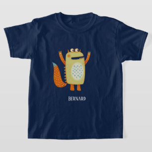 カイトモンスターバーナード名前をカスタムする Tシャツ