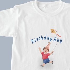 カイト付き可愛いキッズTシャツボーイ Tシャツ
