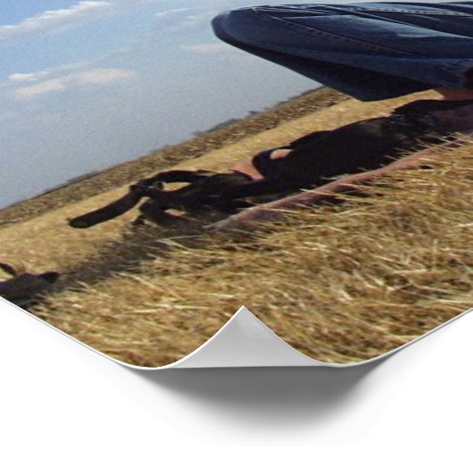 カイト付き女の子 ポスター (角)